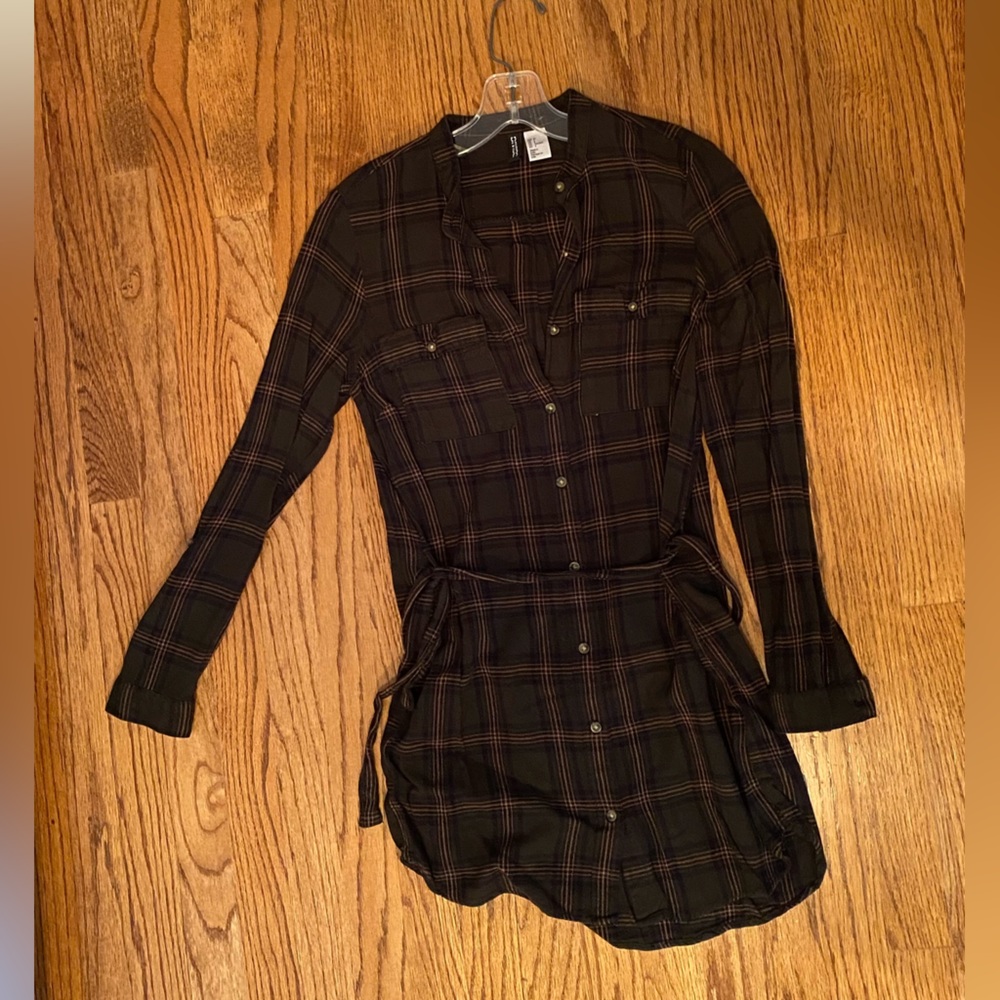 H&M Plaid Shirt Dress